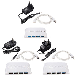 4 Ports USB 3.0 HUB With AC Power Adapter EU/UK/US Plug