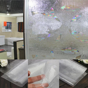 3D UV Absorber Frosted Bathroom Kitchen Window Stickers