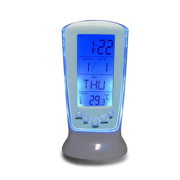 LED Digital Alarm Clock Backlight Music Calendar Thermometer Clock Desktop Clock