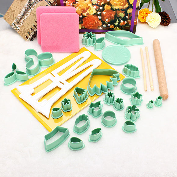 32pcs/set Fondant Cake Embossing Dies Cake Chocolate Mold Fondant Cake Decoration