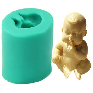 Fondant Silicone Mold Baby 3D Doll Cake Mold Cake Decoration