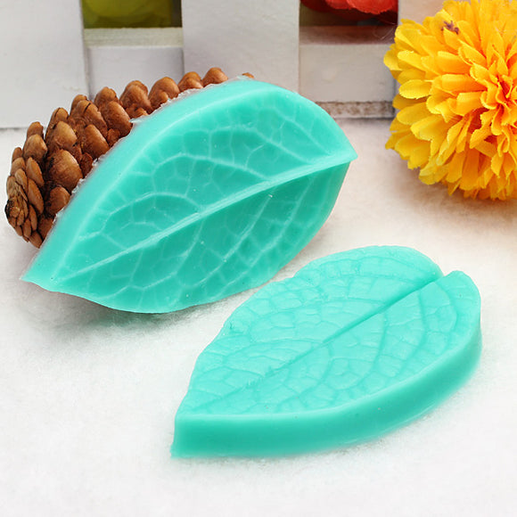 TC3773 Silicone Leaf Shaped Mold Fondant Cake 3D Silicone Mold Baking Decorating Tool