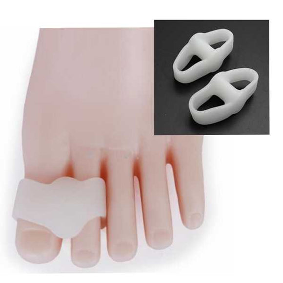 Silicone Toe Valgus Separators 2 Holes Straighteners Bunion Health Care Relief