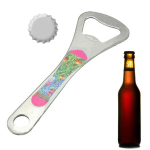 Stainless Chrome Can Bottle Hand Beer Opener Keyring Home Party Bar Tool