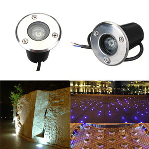 1W LED Waterproof Outdoor In Ground Garden Path Flood Landscape Light