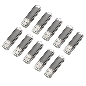 10 x 128MB USB 2.0 Flash Drive Candy Black Memory Storage Thumb U Disk