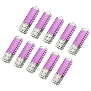 10 x 128MB USB 2.0 Flash Drive Candy Purple Memory Storage U Disk