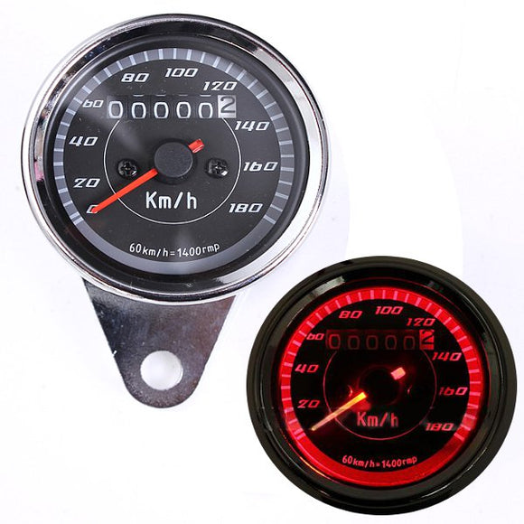 12V Universal Motorcycle Odometer Speedometer Gauge