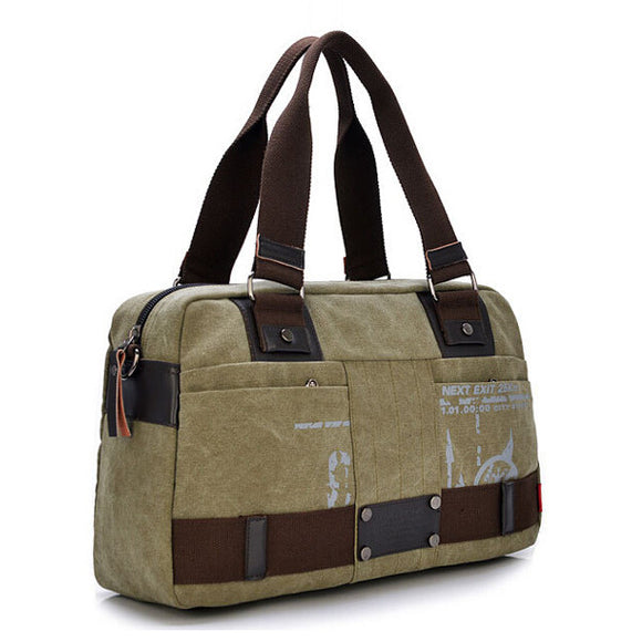 Men's Fashion Leisure Canvas Bag Shoulder Bag Business Handbag