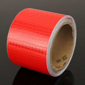 3m Long Red Reflective Safety Warning Conspicuity Tape Film Sticker