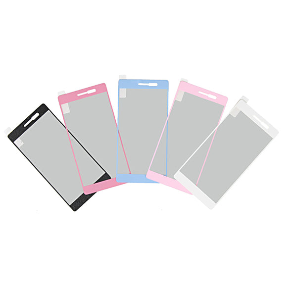 Colorful Front Tempered Glass Screen Protector For Huawei Ascend P7