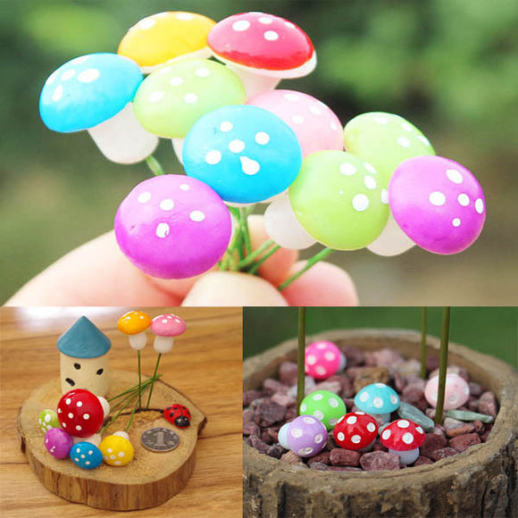 7pcs Micro Landscape Mini Foam Mushrooms Gardening Landscape