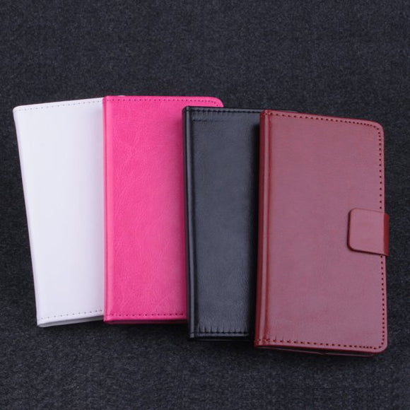 Flip PU Leather Magnetic Protective Case For Alcate 6036