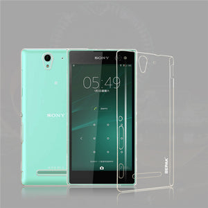 BEPAK Clear Transparent Protective Back Case For Sony Xperia C3 S55T