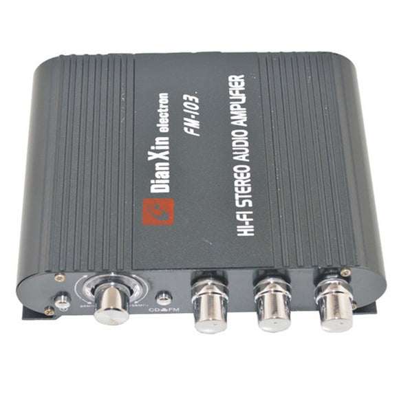 FM-103 HiFi Stereo Audio Amplifier Car Auto AMP With FM For MP3 MP4