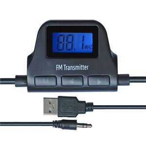 Universal 3.5mm Car Kit LCD Wireless Audio Car FM Transmitter A17