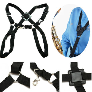 New Adjustable Tenor Baritone Sax Saxophone Harness Shoulder Strap