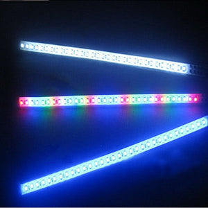 2pcs Blue Scanning Light LED Strip Decoration Flashing Lamp