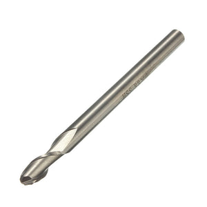 6mmx6mm HSS Straight Shank 2 Flute Ball Nose End Milling Cutter