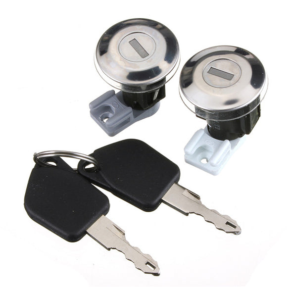 Pair Front Door Locks Barrels Set With Keys For Peugeot 106 Mk2 97-04