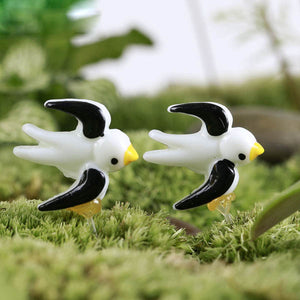 Resin Mini Swallow Micro Landscape Decorations Garden DIY Decor