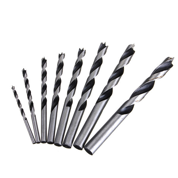 8pcs 3-10mm Woodworking High Carbon Steel Twist Drill Bit Set