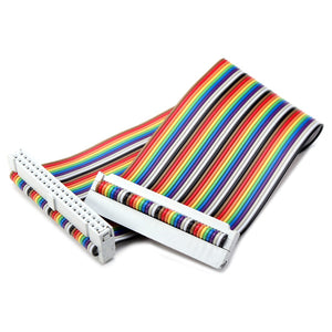 3Pcs GPIO 40P Rainbow Ribbon Cable For Raspberry Pi 2 Model B&B+