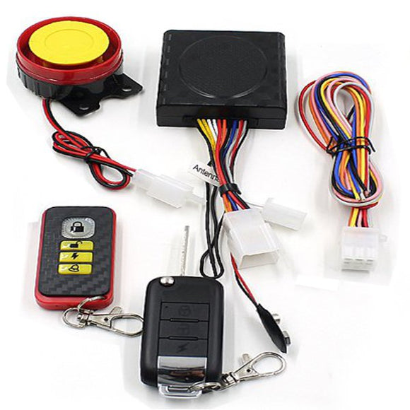 315mHZ Motorcycle Wireless Intelligent Auto-lock Secuity Alarm Siren