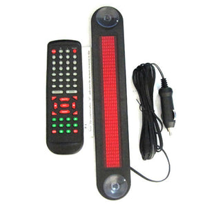 Car Red LED Programmable Message Scrolling Display Board With Remote