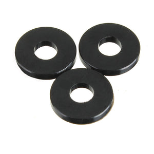 Suleve M3NW3 Black Nylon Washer Gasket 3x8x1mm for M3 Screws 50pcs