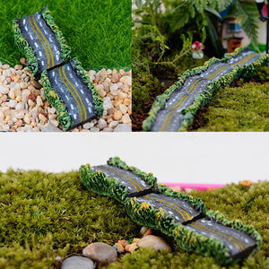 5pcs DIY Mini Resin Highway Pavement Potted Plant Microlandschaf Ornament