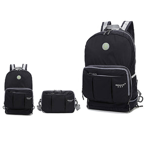 Dual Floding Leisure Men Women Backpack Outdoor Travel Waterproof Bag