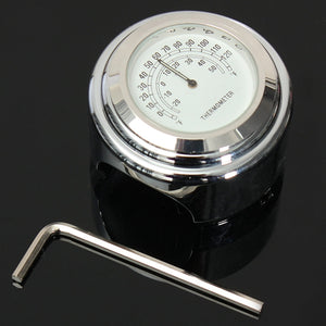 7/8inch 1inch Handlebar Thermometer Waterproof For Motorcycle