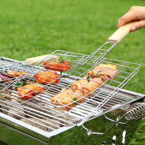 BBQ Tools Meshes Folder Fish Clip Grilled Fish Net Barbecue Grills