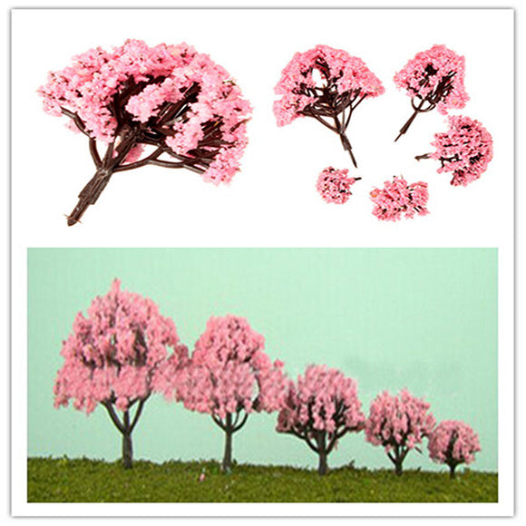 5 Size Pink Cherry Trees Fairy Garden Ornament Plant Pot Decor