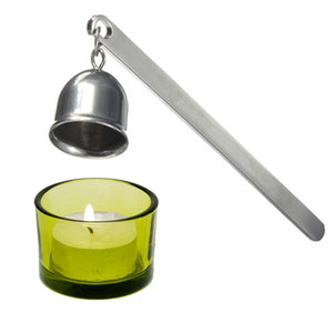 Stainless Steel Candle Snuff Flamer Tool Silver Long Handle Put Out Fire