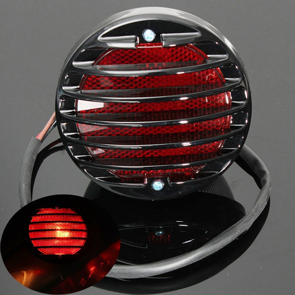 Motorcycle Tail Brake Red License Plate Light For Harley Bobber Chopper Rat