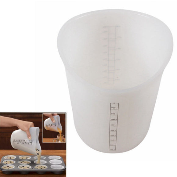 Kitchen Baking Silicone Measuring Cup With Scale DIY Cake Baking Tools