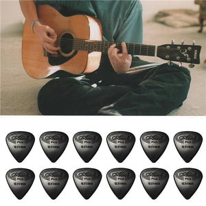 12PCS Celluloid Guitar Picks Plectrums  0.71mm For Guitar Bass