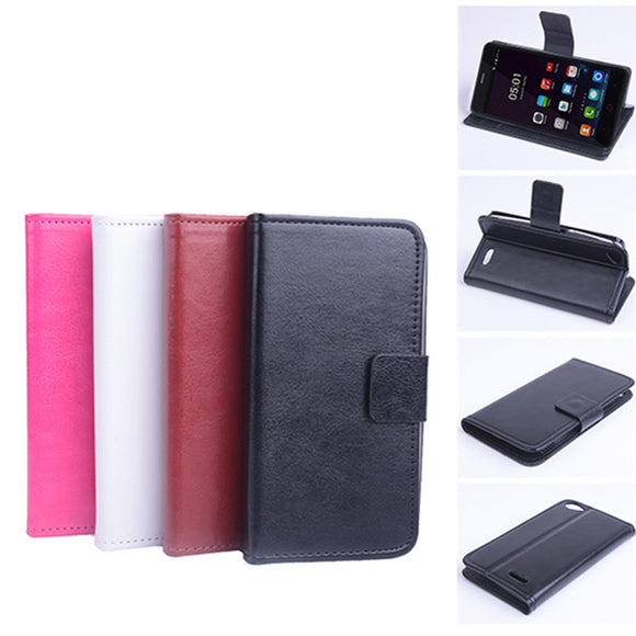 Flip Pu Leather Protective Stand Case Cover For Elephone G1