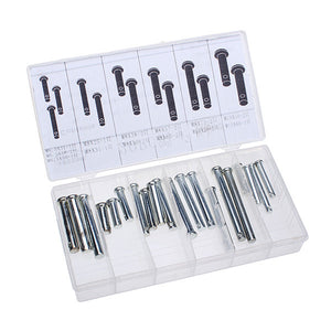 20pcs Zinc Plated Dowels Pins Metal DIY Hardware Accessaries