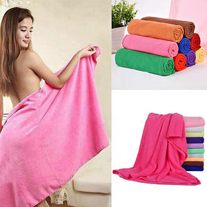 70*140cm Absorbent Microfiber Bath Towel Beach Quick Dry Washcloth