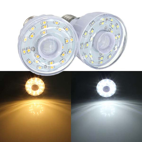 E27 2W 23 SMD 3528 Pure/Warm White PIR Motion Sensor LED Light Lamp Bulb