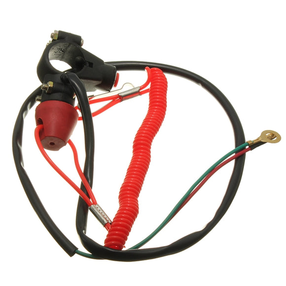 7/8inch Motorcycle ATV Quad Engine Emergency Kill Switch Tether