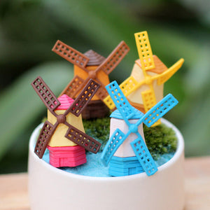 Mini Cute Windmill Micro Landscape Garden DIY Decoration