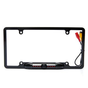 170 Degree License Plate Frame 8IR Night Vision Car Rear View Camera