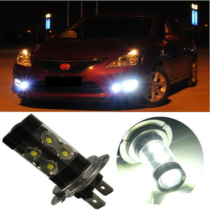 50W H7 Car LED Driving Fog Light Daytime DRL Headlamp