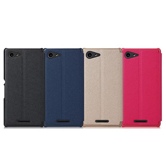 BEPAK Bright-series Flip Stand PU Leather Case For SONY Xperia E3