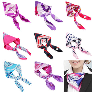 Mix Color Womens Silk Scarf Kerchief Airline Stewardess Scarves Business Wear