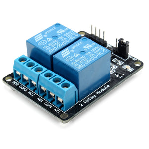 2 Way Relay Module With Optocoupler Protection